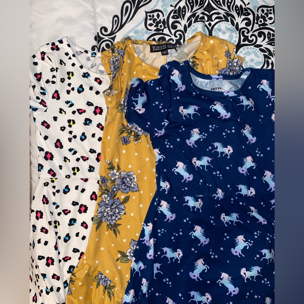 Set of 3 Girls Dresses